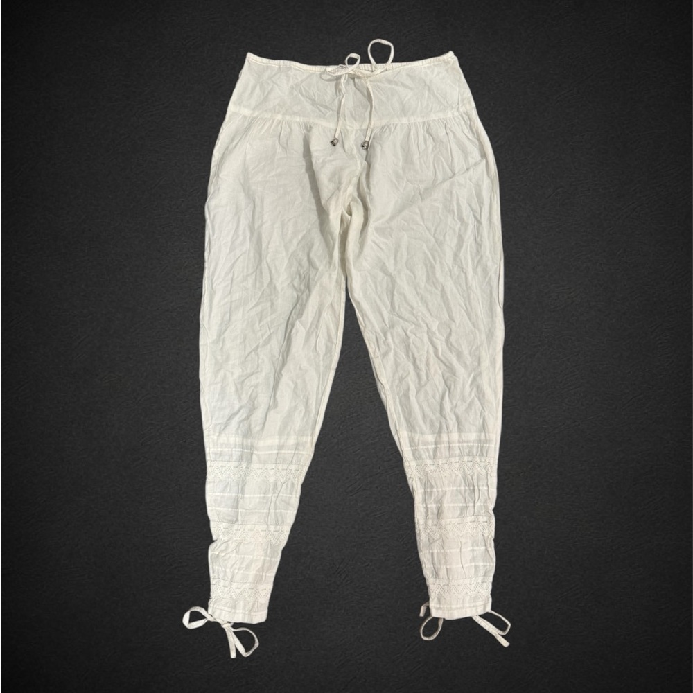 Rusty White Linen Pants